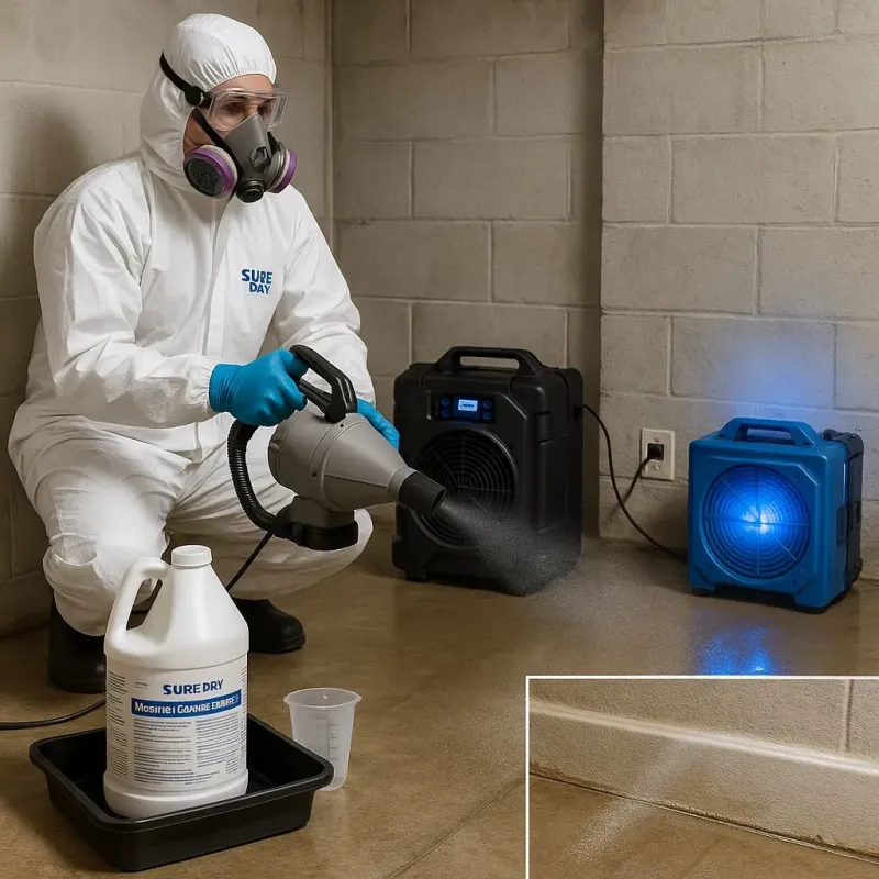 Sanitization and Odor Removal process in Bellbrook, OH